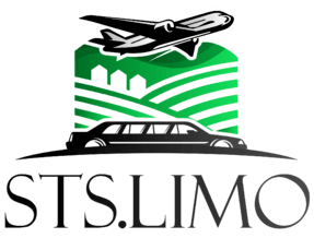 STS.Limo Logo Airport Shuttle Service and Black Car Rental in Santa Rosa